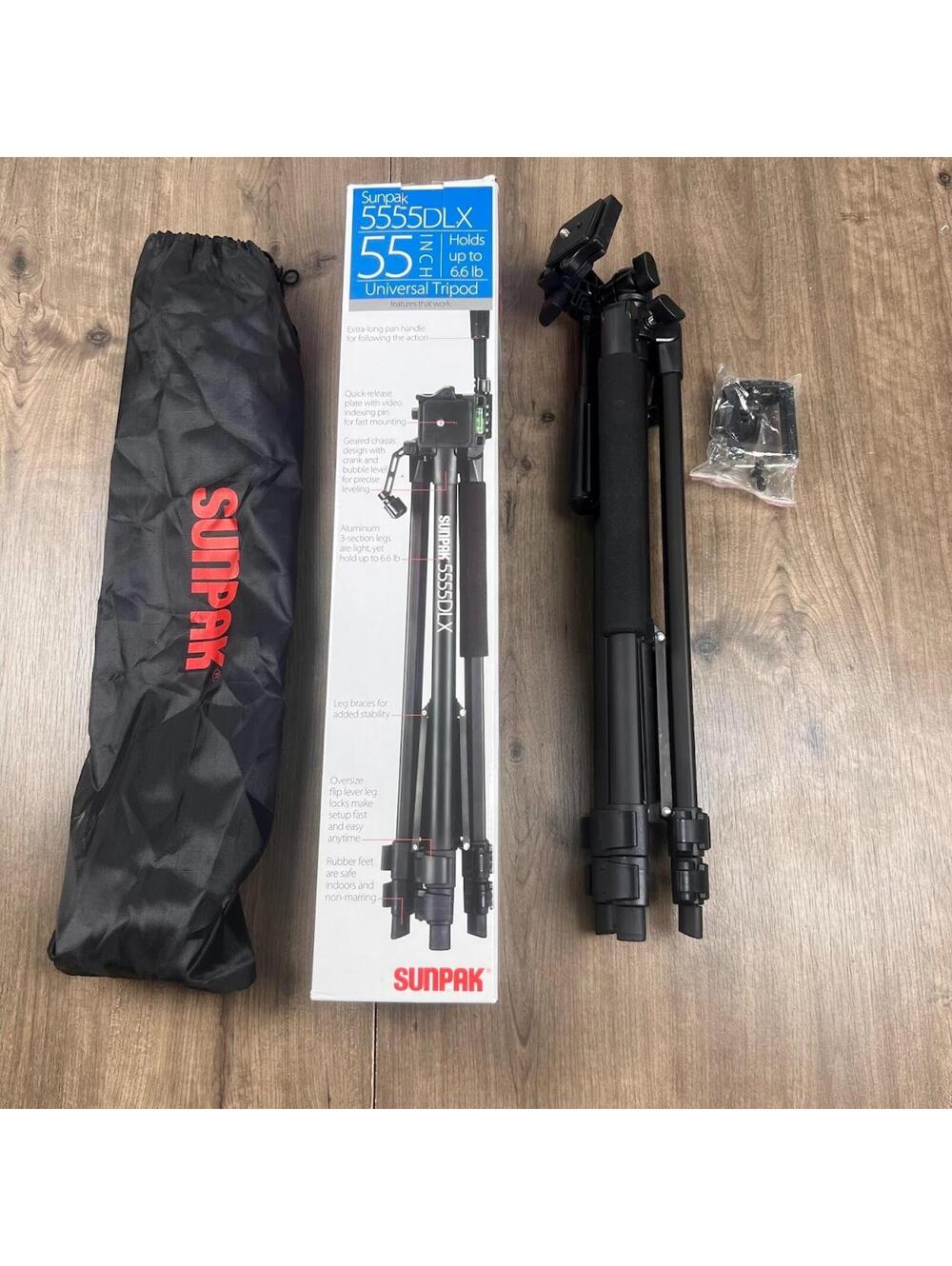 Sunpak 58 aluminium tripod 5858DLX - 620-585BB